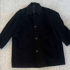 Ralph Lauren Men's Wool Black Pea Coat